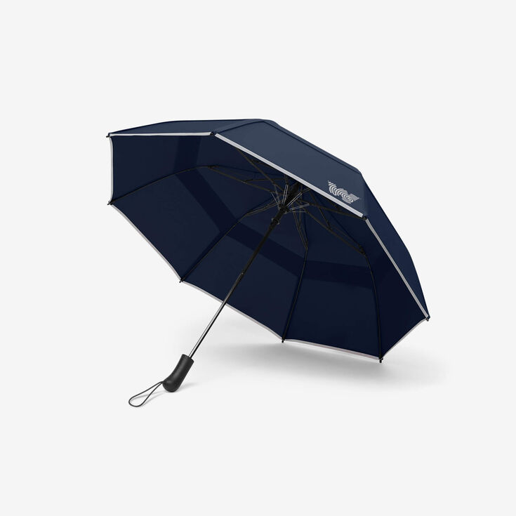 The Collapsible Umbrella, Navy, hi-res