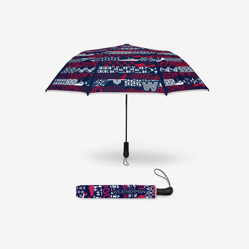 The United Folds of Honor Collapsible Umbrella